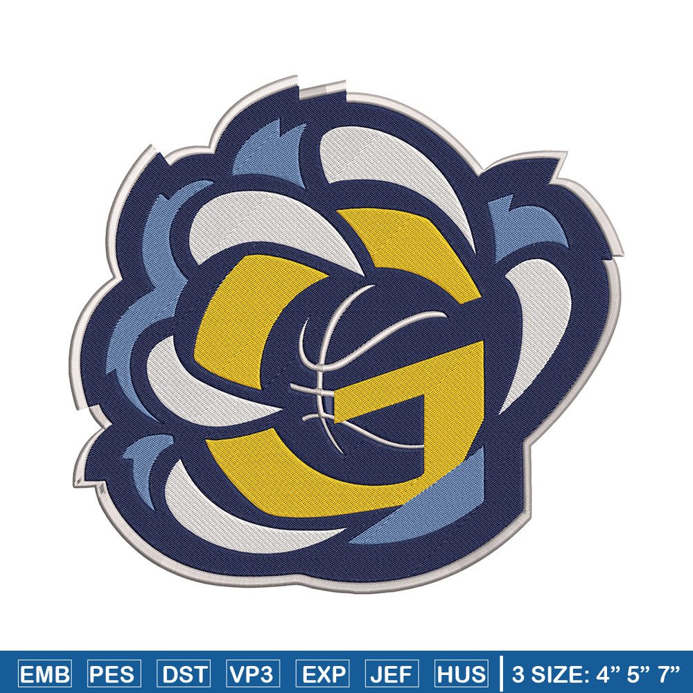 Memphis Grizzlies design embroidery design, NBA embroidery, Sport embroidery, Embroidery design,Logo sport embroidery.jpg