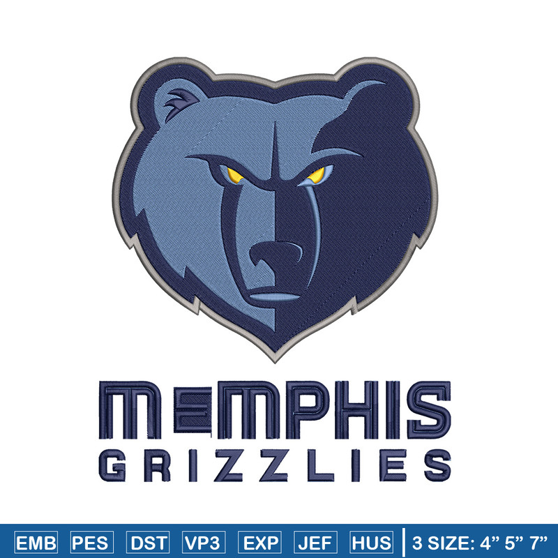 Memphis Grizzlies logo embroidery design,NBA embroidery, Sport embroidery,Embroidery design, Logo sport embroidery..jpg