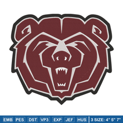 Missouri State mascot embroidery design, NCAA embroidery, Sport embroidery,Logo sport embroidery,Embroidery design