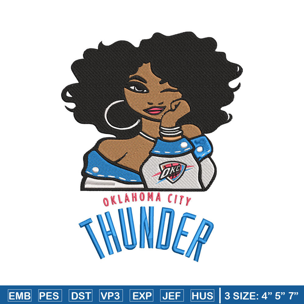 Oklahoma Thunder girl embroidery design, NBA embroidery, Sport embroidery, Embroidery design, Logo sport embroidery.jpg