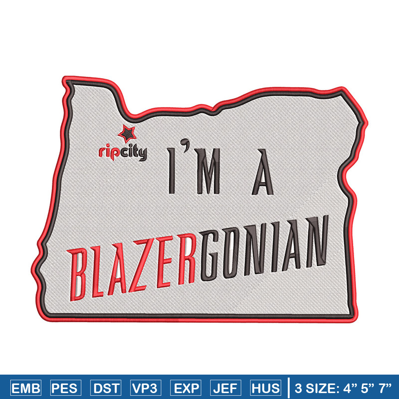 Portland Trail Blazers logo embroidery design, NBA embroidery,Sport embroidery, Embroidery design, Logo sport embroidery.jpg