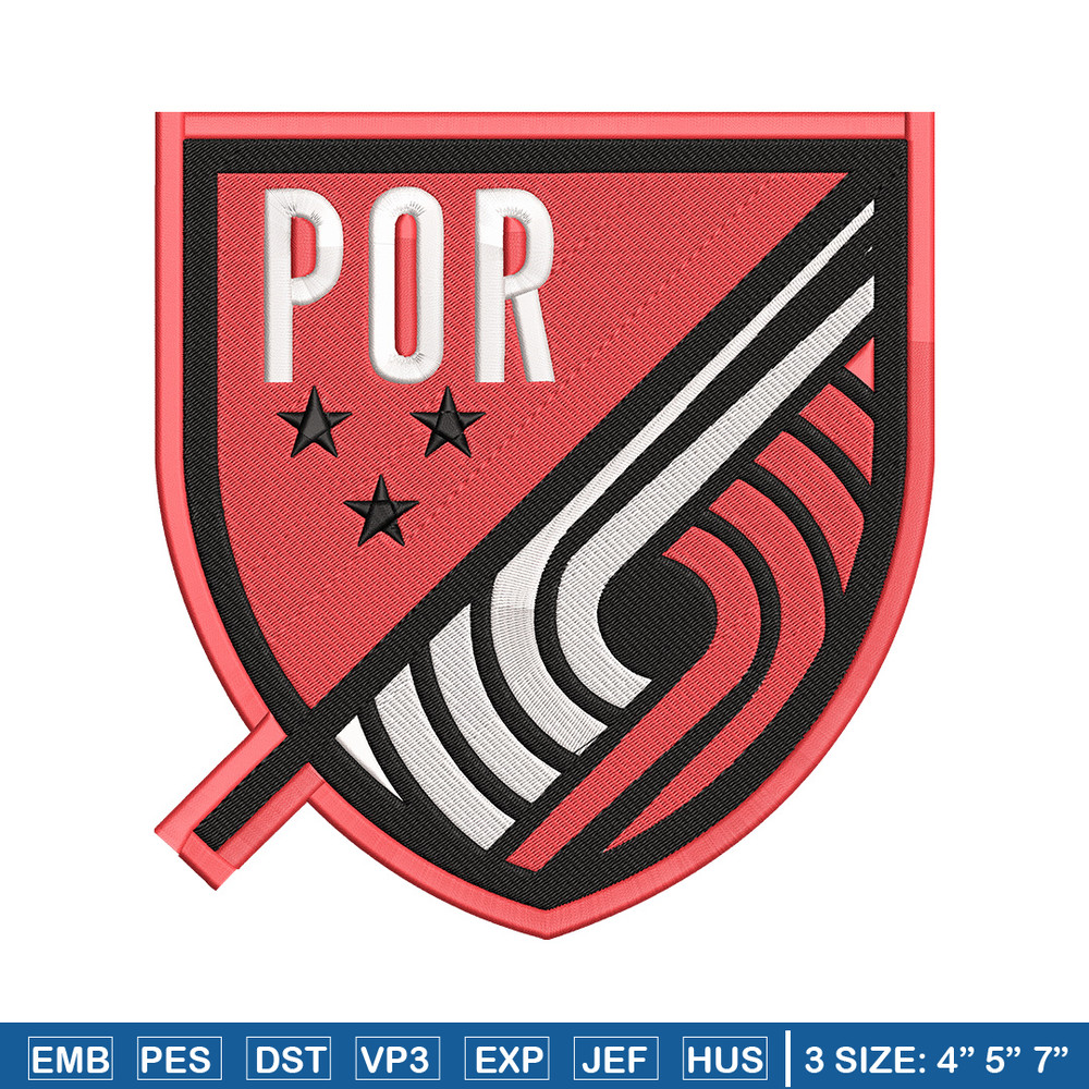 Portland Trail Blazers logo embroidery design, NBA embroidery,Sport embroidery, Embroidery design,Logo sport embroidery..jpg