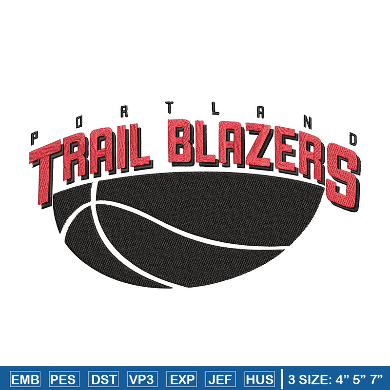 Portland Trail Blazers no 1 embroidery design,NBA embroidery, Sport embroidery,Embroidery design, Logo sport embroidery.jpg