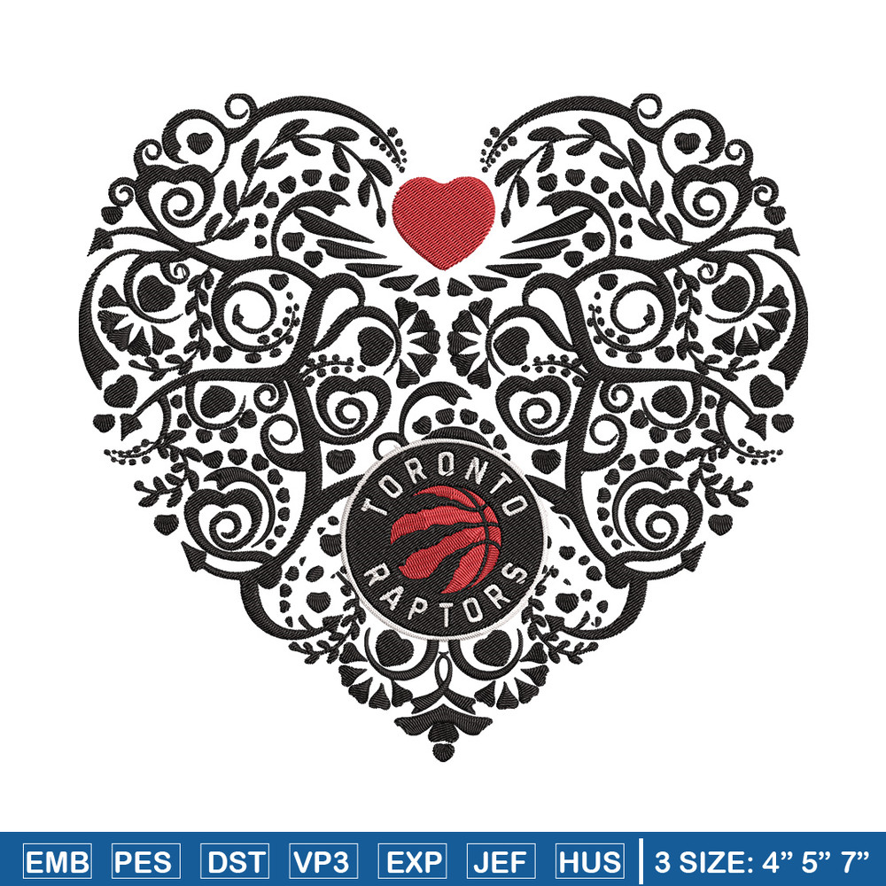 Toronto Raptors heart embroidery design, NBA embroidery, Sport embroidery,Embroidery design, Logo sport embroidery..jpg