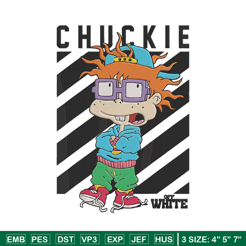 Chuckie Finster Embroidery Design, Rugrats Embroidery, Embroidery File, Anime Embroidery, Anime shirt,Digital download..jpg