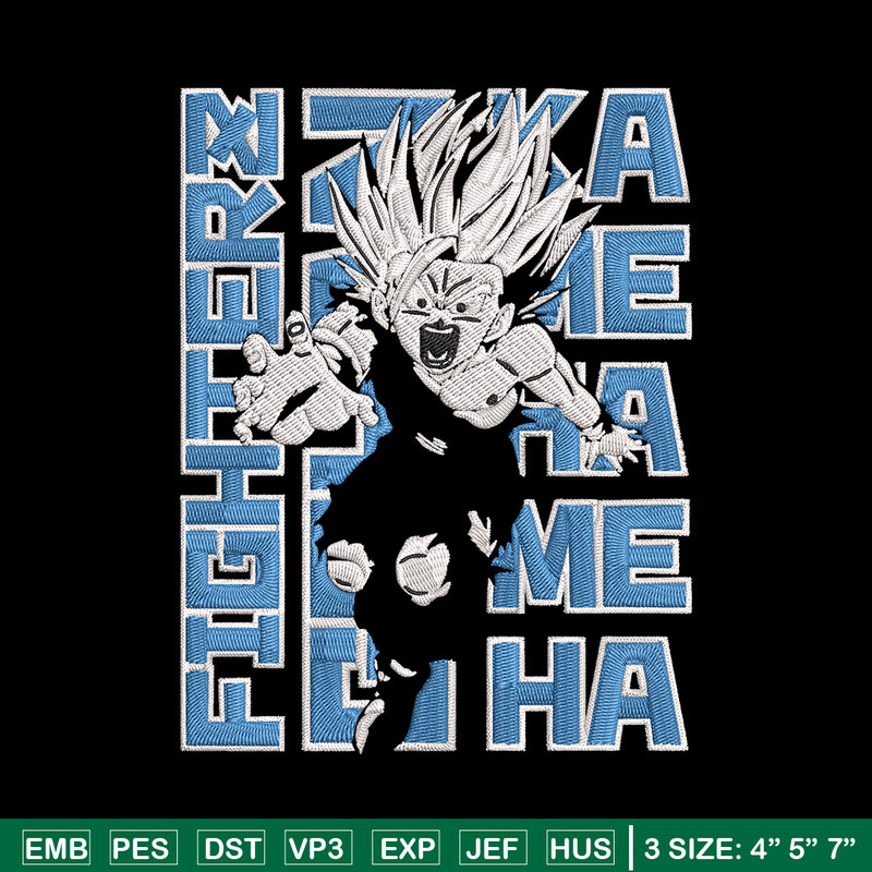 Gohan poster Embroidery Design, Dragonball Embroidery, Embroidery File, Anime Embroidery, Anime shirt, Digital download.jpg