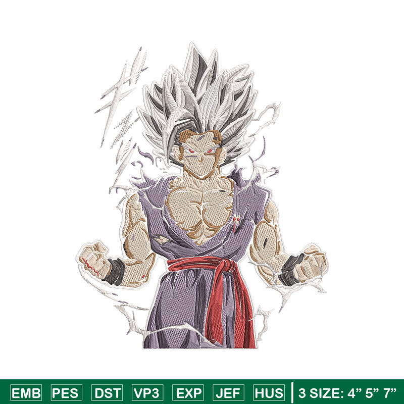 Goku Ultra form Embroidery Design, Dragonball Embroidery, Embroidery File, Anime Embroidery,Anime shirt,Digital download.jpg