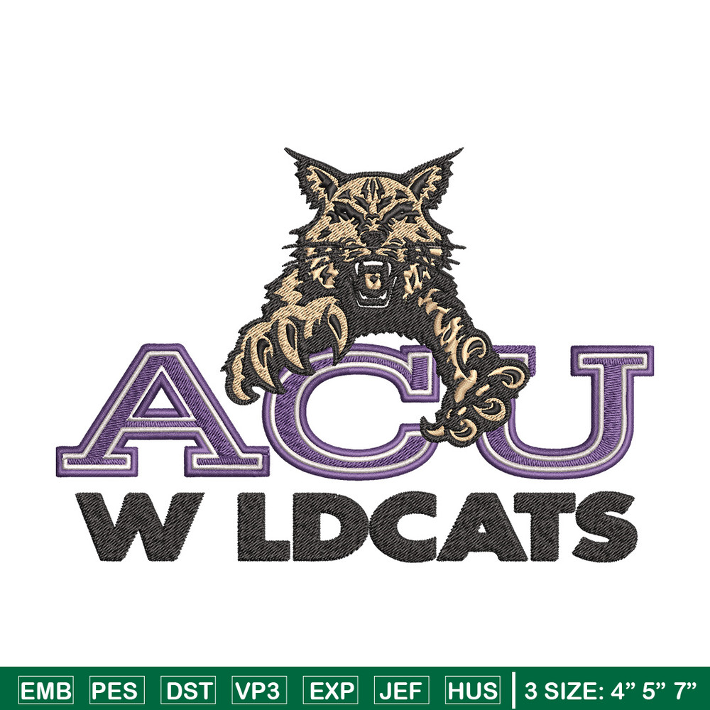Abilene Christian logo embroidery design, NCAA embroidery, Sport embroidery, logo sport embroidery,Embroidery design.jpg