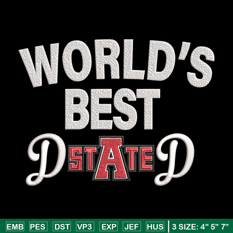 Arkansas State Poster embroidery design, Sport embroidery, logo sport embroidery, Embroidery design, NCAA embroidery.jpg