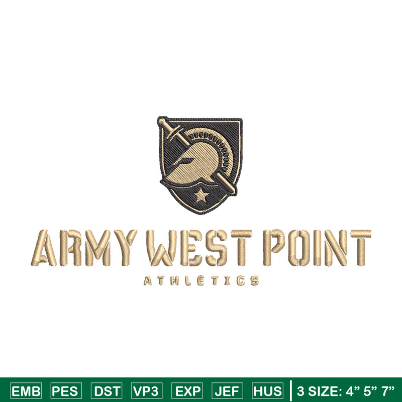 Army Black Knights Logo embroidery design, NCAA embroidery, Sport embroidery,Logo sport embroidery,Embroidery design.jpg