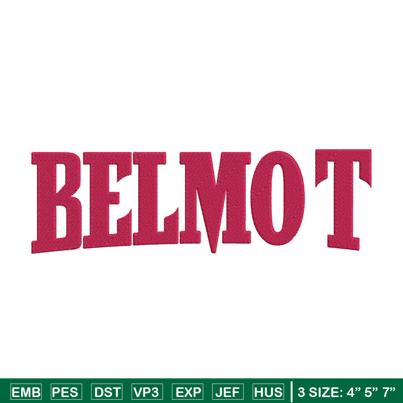Belmont Bruins logo embroidery design, NCAA embroidery,Sport embroidery,Logo sport embroidery,Embroidery design.jpg