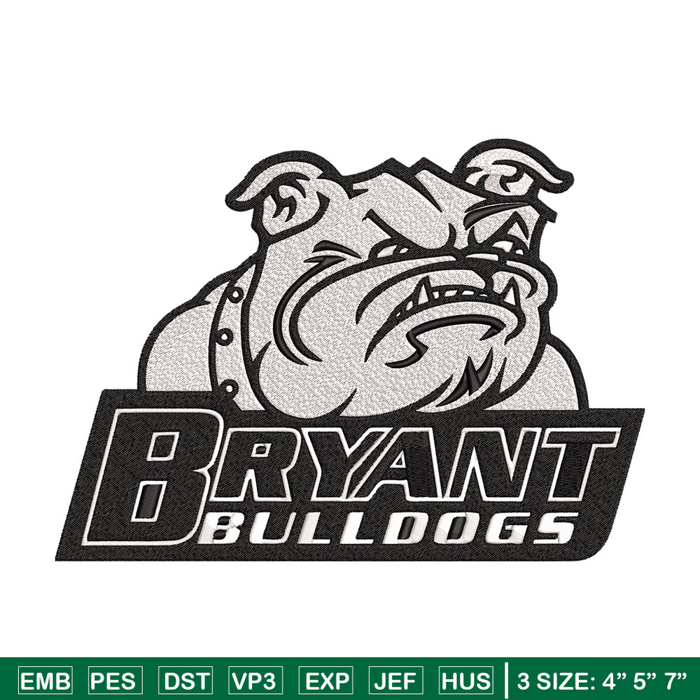 Bryant Bulldogs logo embroidery design, NCAA embroidery, Sport embroidery, logo sport embroidery,Embroidery design.jpg