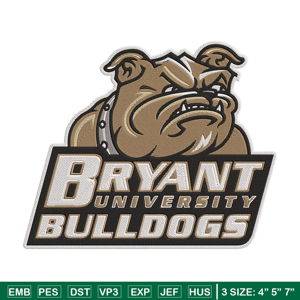 Bryant Bulldogs mascot embroidery design, NEC embroidery,Sport embroidery, logo sport embroidery, Embroidery design.jpg