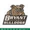 Bryant Bulldogs mascot embroidery design, NEC embroidery,Sport embroidery, logo sport embroidery, Embroidery design.jpg