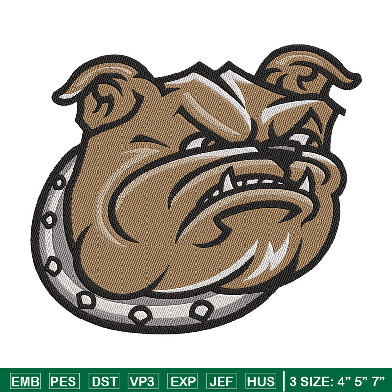 Bryant University logo embroidery design, NCAA embroidery, Sport embroidery,Logo sport embroidery,Embroidery design.jpg