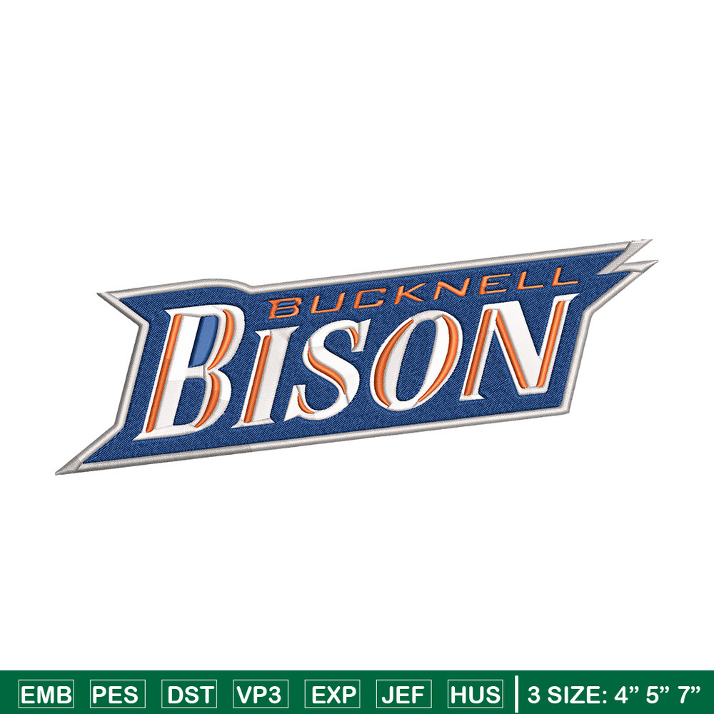 Bucknell Bison logo embroidery design, Sport embroidery, logo sport embroidery, Embroidery design,NCAA embroidery..jpg
