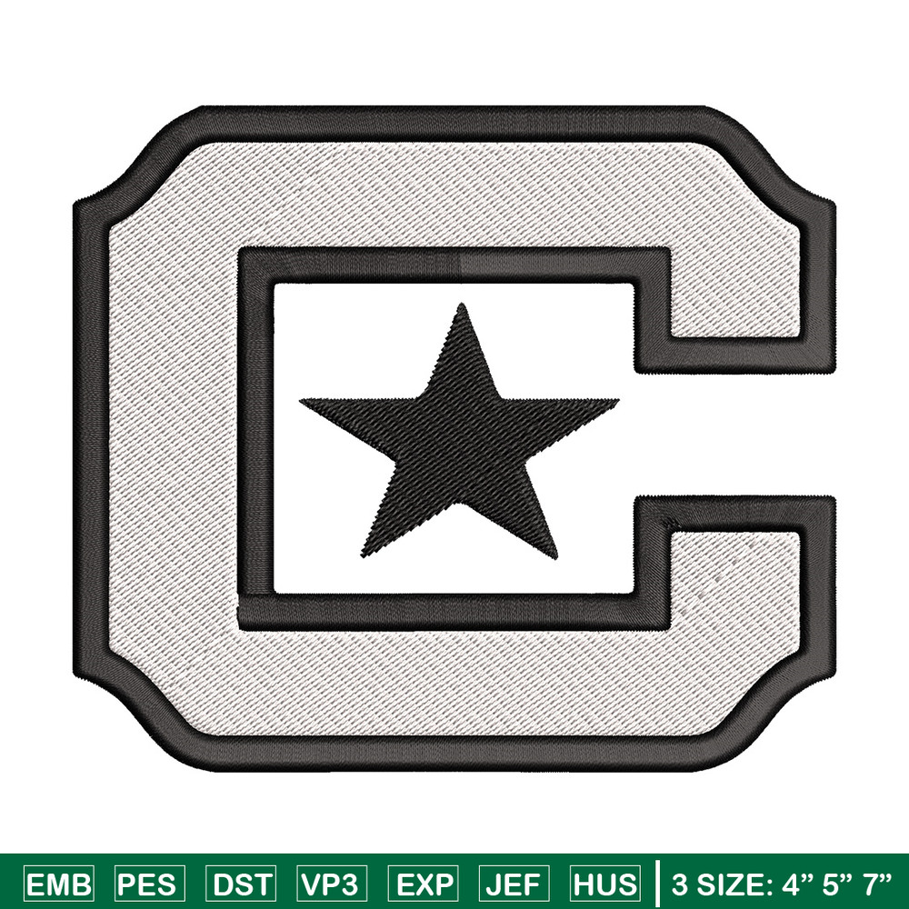 Citadel Bulldogs logo embroidery design, NCAA embroidery, Sport embroidery, logo sport embroidery, Embroidery design.jpg