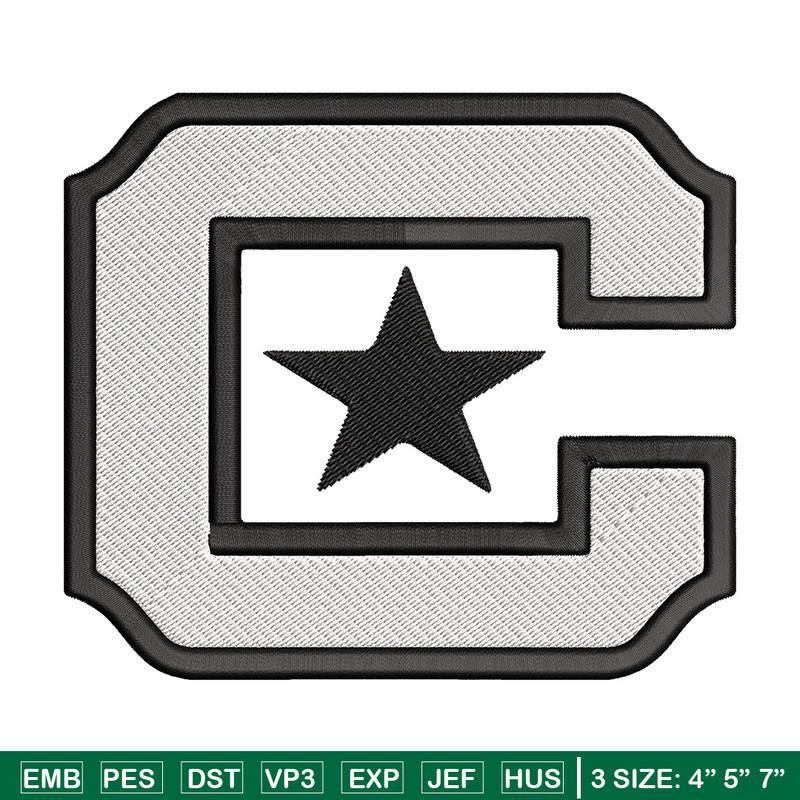 Citadel Bulldogs logo embroidery design, NCAA embroidery, Sport embroidery, logo sport embroidery, Embroidery design.jpg