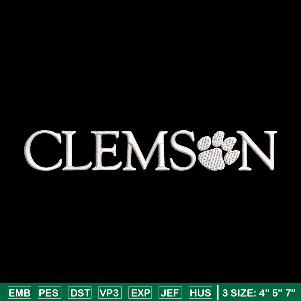 Clemson Tiger logo embroidery design, NCAA embroidery, Sport embroidery, logo sport embroidery,Embroidery design.jpg