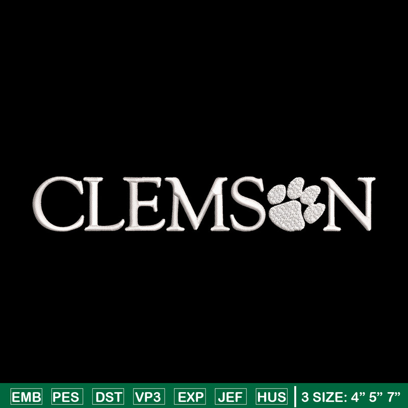 Clemson Tiger logo embroidery design, NCAA embroidery, Sport embroidery, logo sport embroidery,Embroidery design.jpg