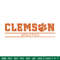 Clemson University logo embroidery design, NCAA embroidery, Sport embroidery,Embroidery design,Logo sport embroidery.jpg