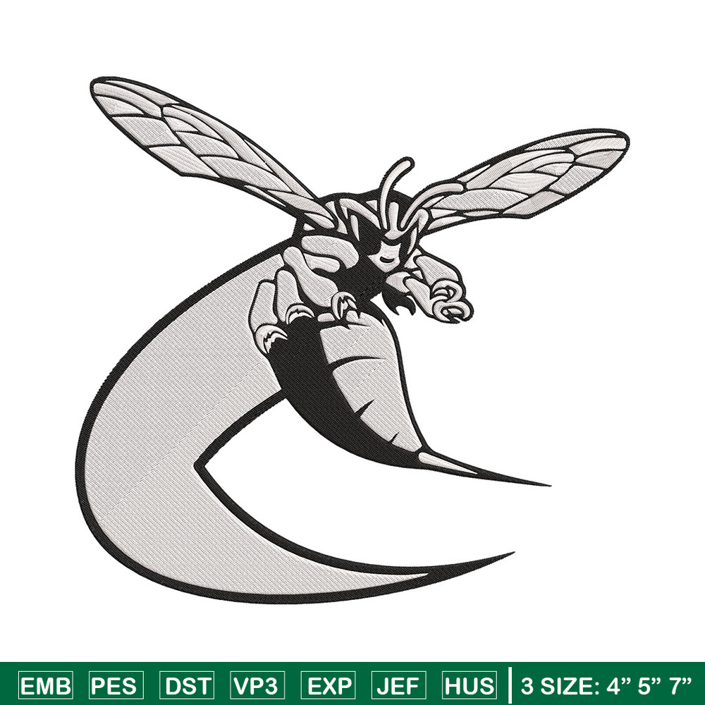 Delaware State Hornets embroidery design, NCAA embroidery,Sport embroidery, Logo sport embroidery, Embroidery design.jpg