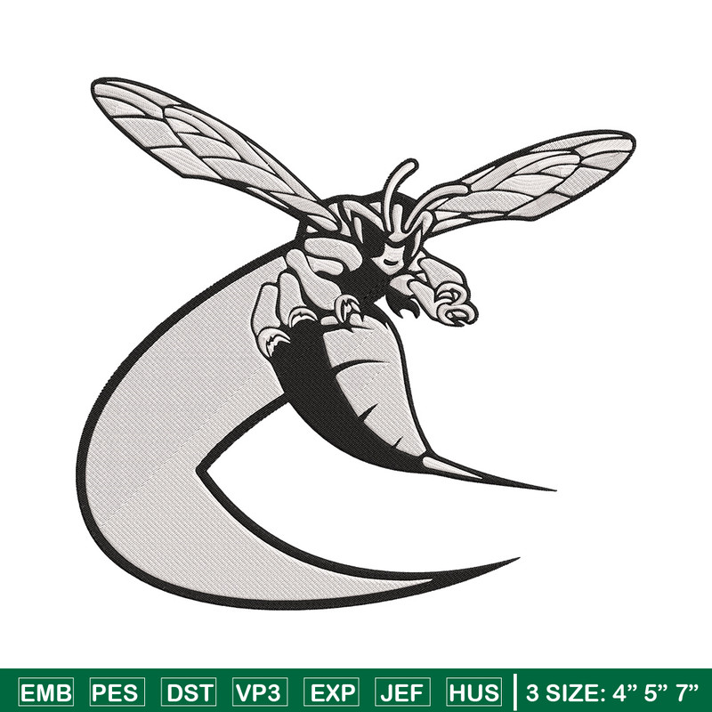 Delaware State Hornets embroidery design, NCAA embroidery,Sport embroidery, Logo sport embroidery, Embroidery design.jpg