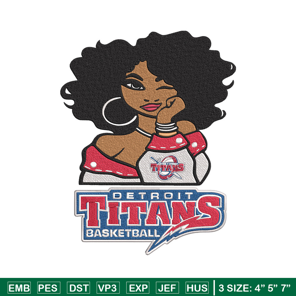 Detroit Titans girl embroidery design, NCAA embroidery, Embroidery design, Logo sport embroidery,Sport embroidery..jpg