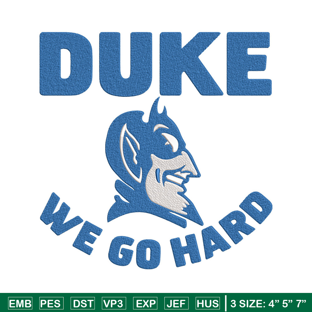 Duke University mascot embroidery design, NCAA embroidery, Sport embroidery,logo sport embroidery,Embroidery design.jpg