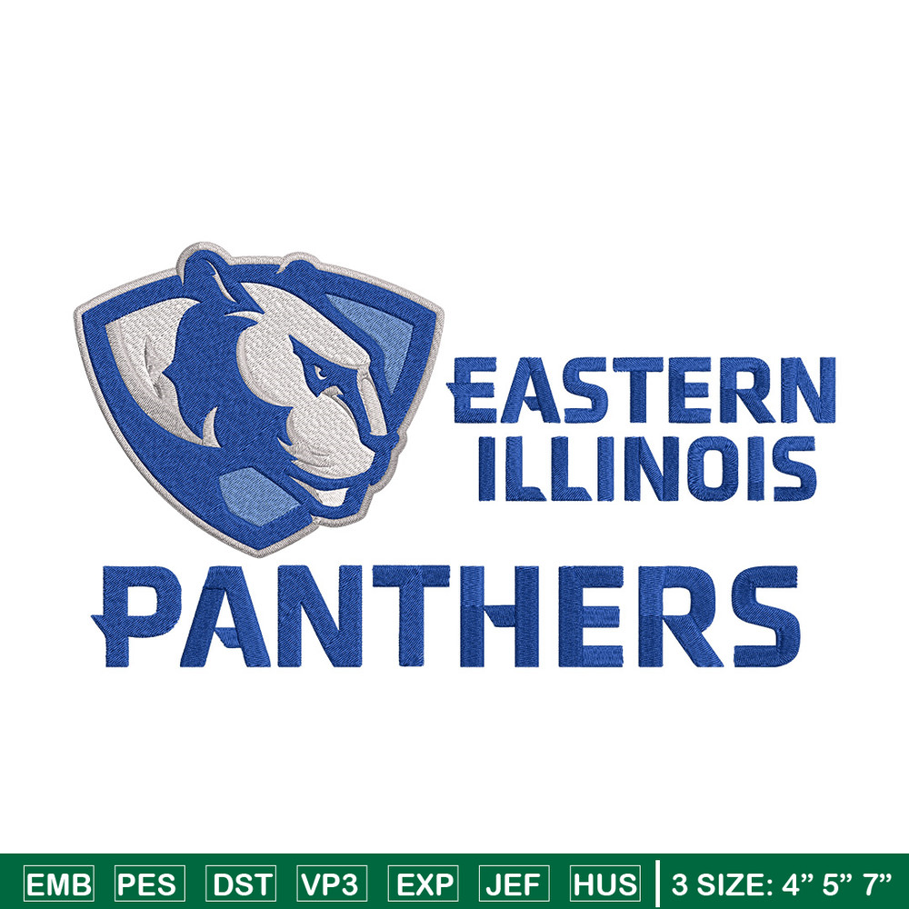 Eastern Illinois logo embroidery design, Sport embroidery, logo sport embroidery, Embroidery design, NCAA embroidery..jpg
