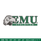 Eastern Michigan logo embroidery design, NCAA embroidery,Embroidery design,Logo sport embroidery, Sport embroidery.jpg