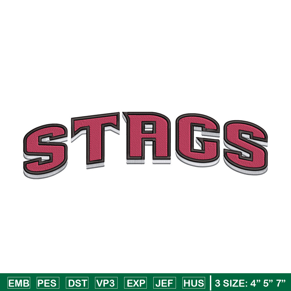 Fairfield Stags logo embroidery design, NCAA embroidery,Sport embroidery,Logo sport embroidery,Embroidery design.jpg