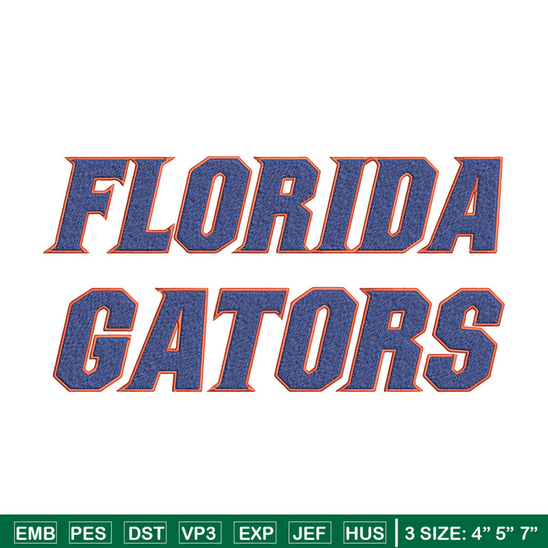 Florida Gators logo embroidery design,NCAA embroidery, Sport embroidery,logo sport embroidery,Embroidery design.jpg