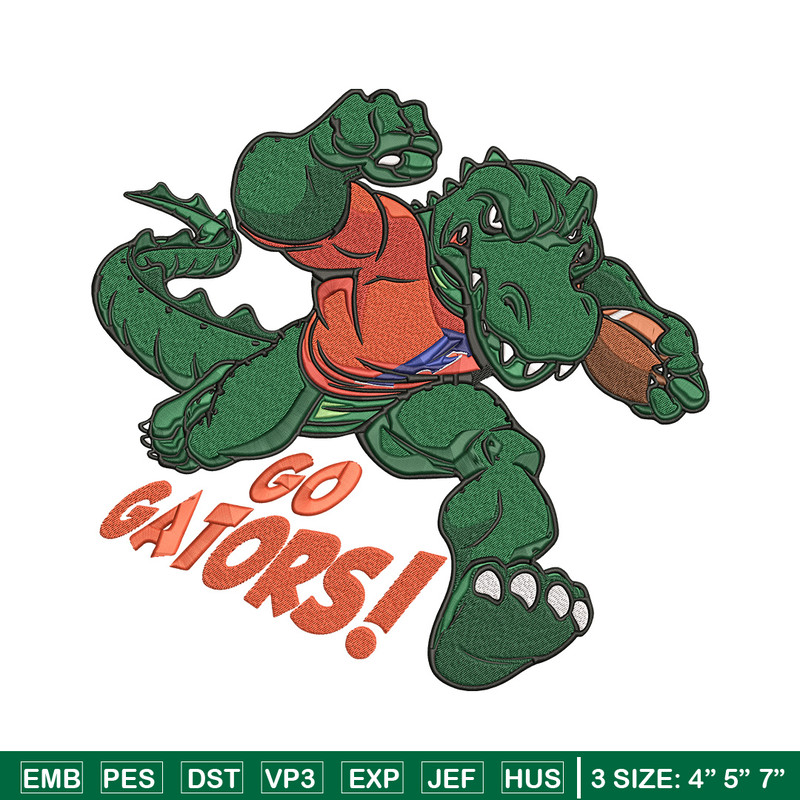 Florida Gators mascot embroidery design,NCAA embroidery,Sport embroidery,logo sport embroidery,Embroidery design.jpg