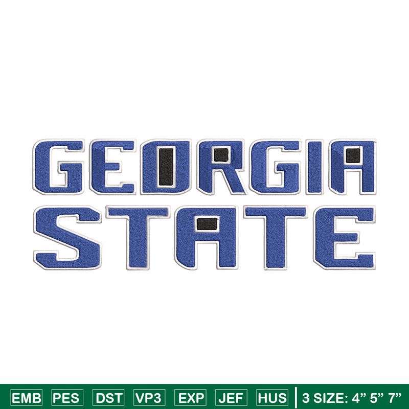 Georgia State logo embroidery design, Sport embroidery, logo sport embroidery,Embroidery design, NCAA embroidery.jpg