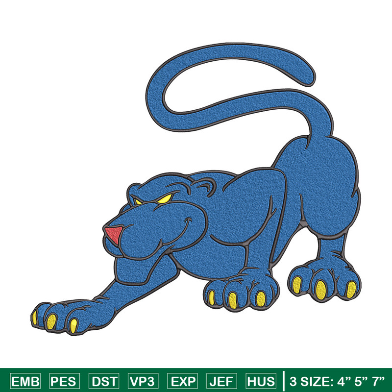 Georgia State Panthers logo embroidery design, NCAA embroidery, Sport embroidery,logo sport embroidery,Embroidery design.jpg