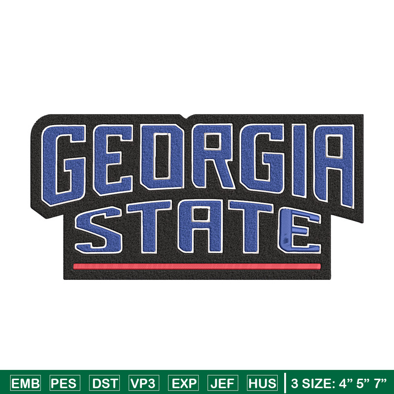Georgia State Panthers logo embroidery design,NCAA embroidery,Sport embroidery, logo sport embroidery,Embroidery design.jpg