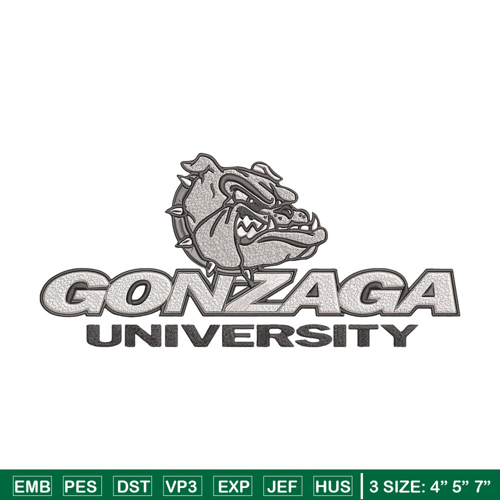 Gonzaga Bulldogs embroidery design, NCAA embroidery, Sport embroidery,Logo sport embroidery, Embroidery design.jpg
