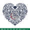 Gonzaga Bulldogs heart embroidery design,NCAA embroidery,Sport embroidery , Embroidery design, Logo sport embroidery.jpg