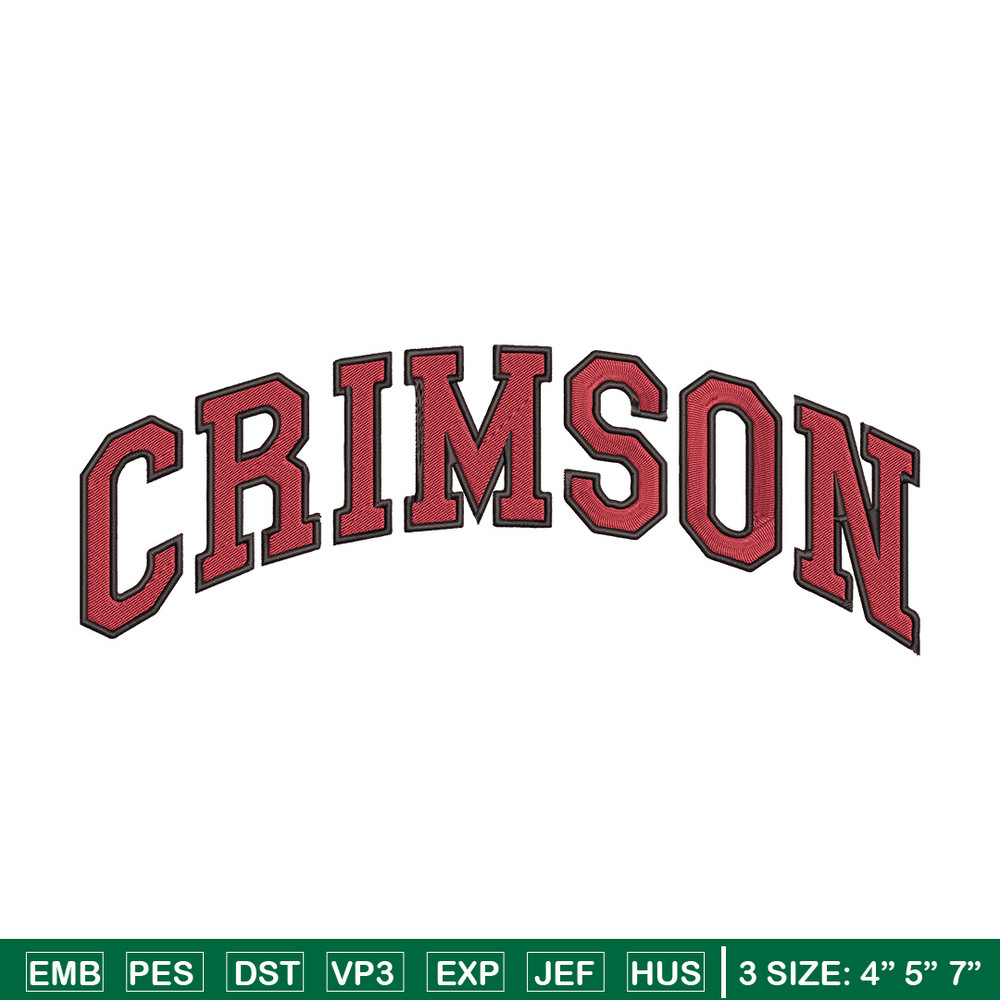 Harvard Crimson logo embroidery design, NCAA embroidery, Sport embroidery, logo sport embroidery, Embroidery design.jpg