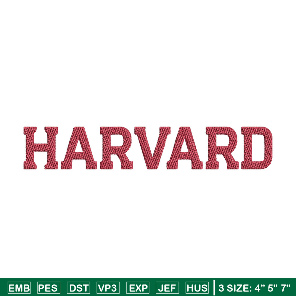 Harvard logo embroidery design, College embroidery, Sport embroidery, logo sport embroidery, Embroidery design.jpg