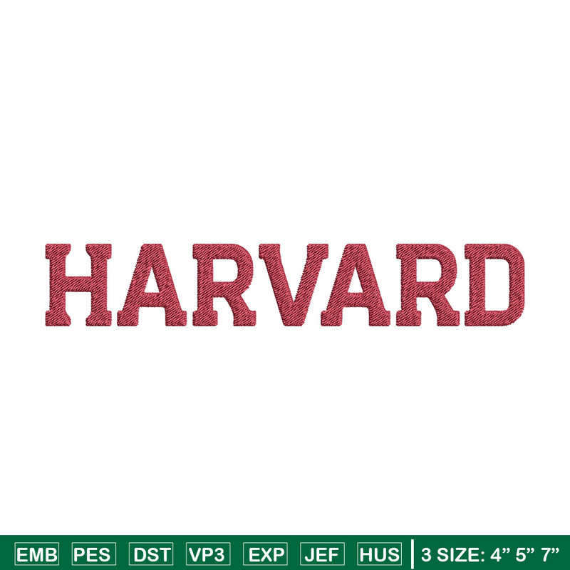Harvard logo embroidery design, College embroidery, Sport embroidery, logo sport embroidery, Embroidery design.jpg