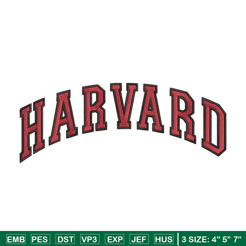 Harvard logo embroidery design, NCAA embroidery, Embroidery design, Logo sport embroidery, Sport embroidery.jpg