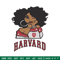 Harvard University girl embroidery design, NCAA embroidery, Embroidery design, Logo sport embroidery,Sport embroidery.jpg