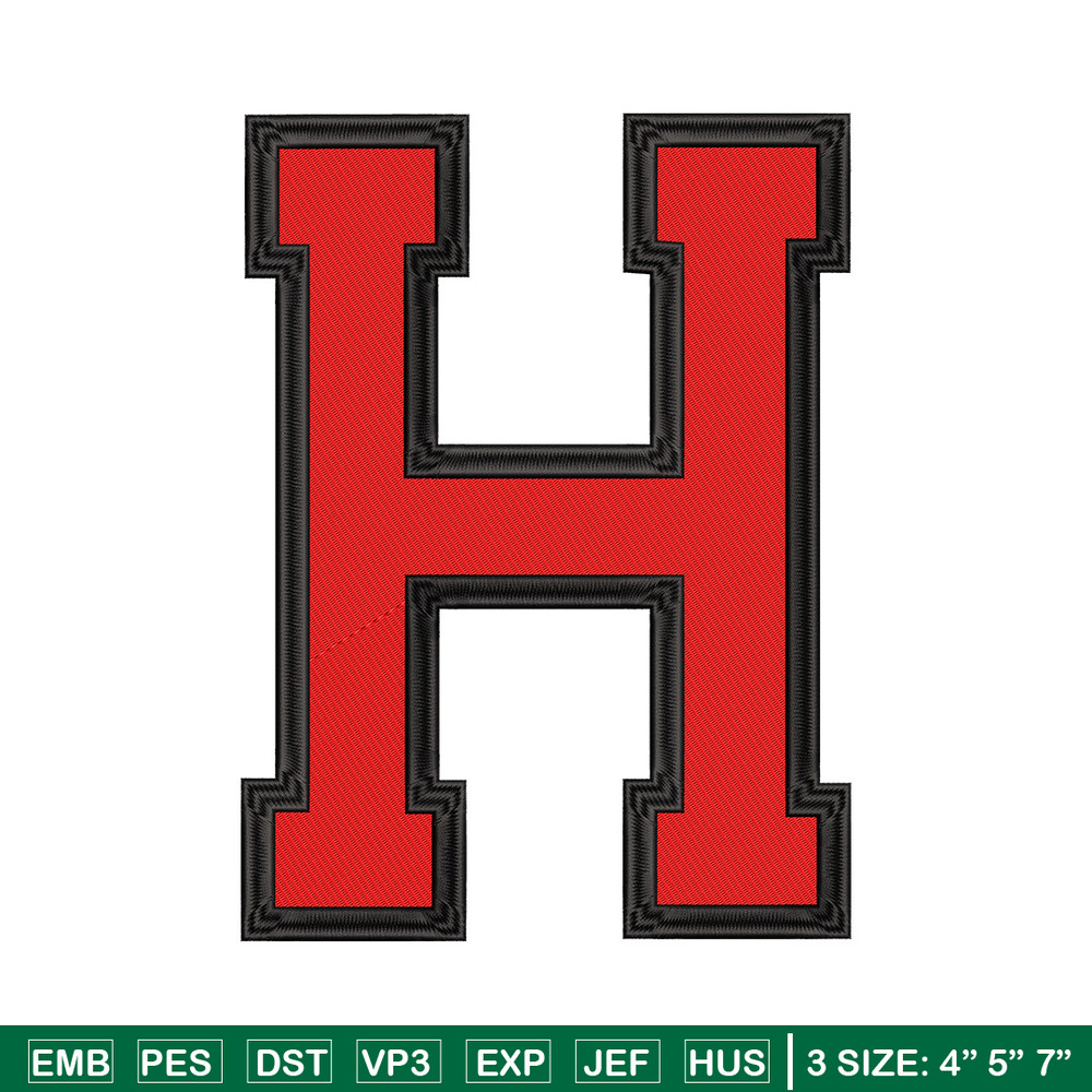 Harvard University logo embroidery design, Sport embroidery, logo sport embroidery, Embroidery design, NCAA embroidery.jpg
