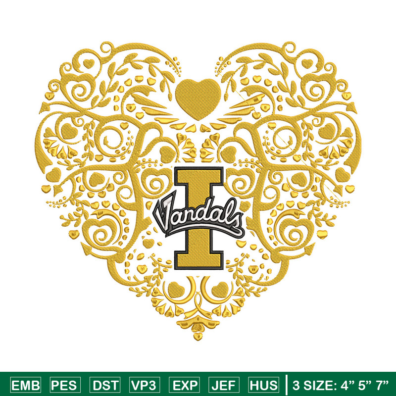 Idaho Vandals heart embroidery design, Sport embroidery, logo sport embroidery, Embroidery design,NCAA embroidery.jpg