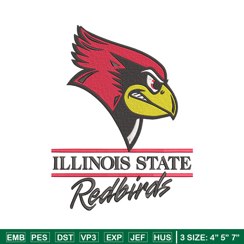 Illinois State logo embroidery design,NCAA embroidery,Sport embroidery,logo sport embroidery,Embroidery design.jpg