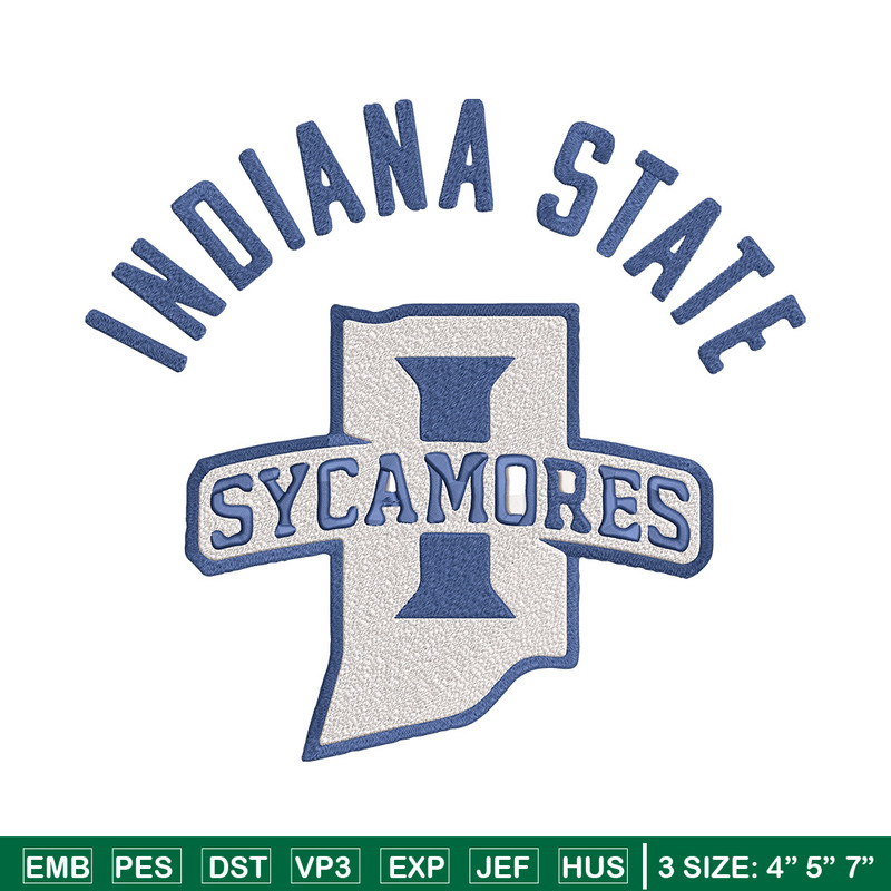 Indiana State University embroidery design,NCAA embroidery, Sport embroidery,logo sport embroidery,Embroidery design.jpg