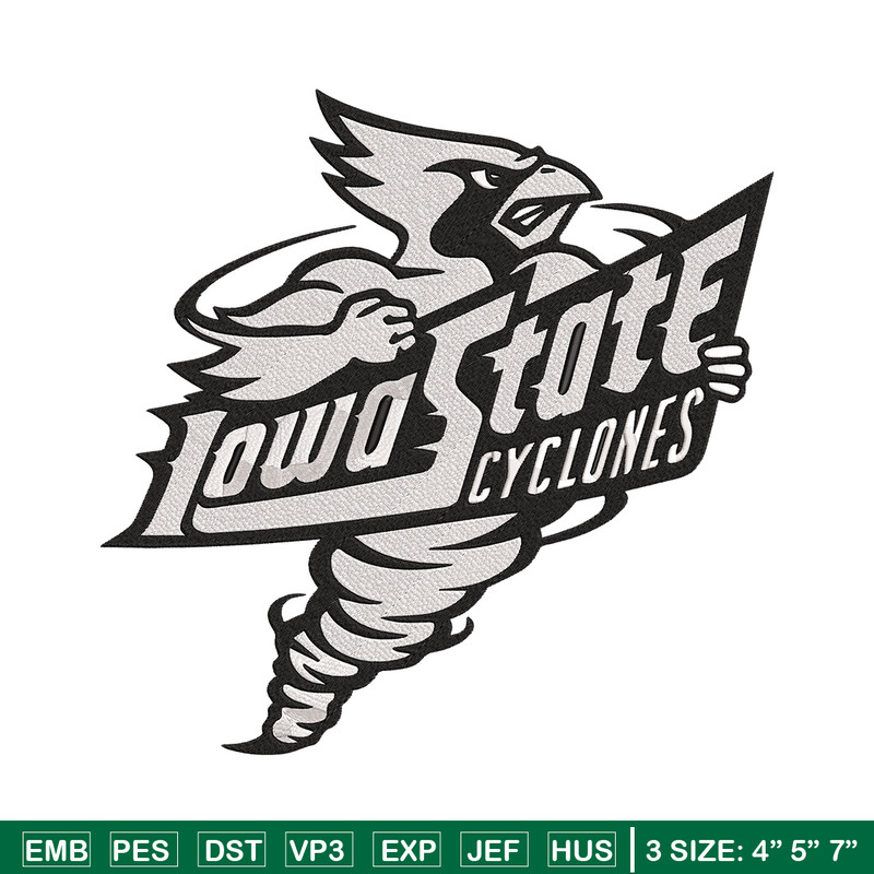 Iowa State Cyclone poster embroidery design, NCAA embroidery, Sport embroidery,logo sport embroidery,Embroidery design.jpg