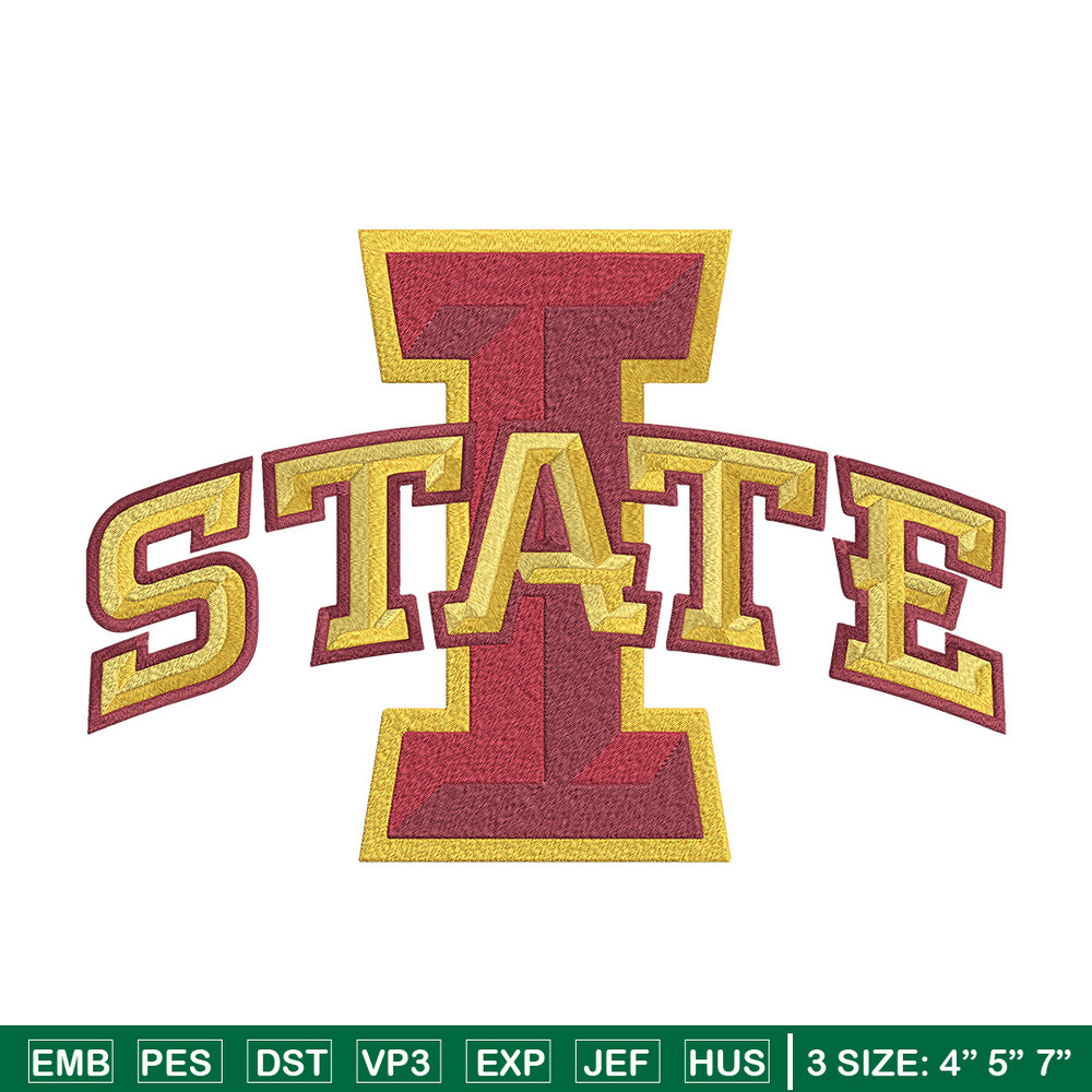 Iowa State logo embroidery design, NCAA embroidery, Sport embroidery,Logo sport embroidery,Embroidery design.jpg